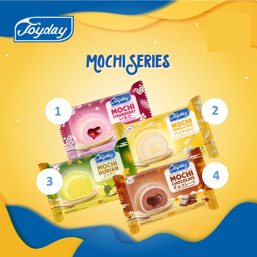 Jual Joyday Ice Cream Mochi Series Durian Strawberry Chocolate Vanilla