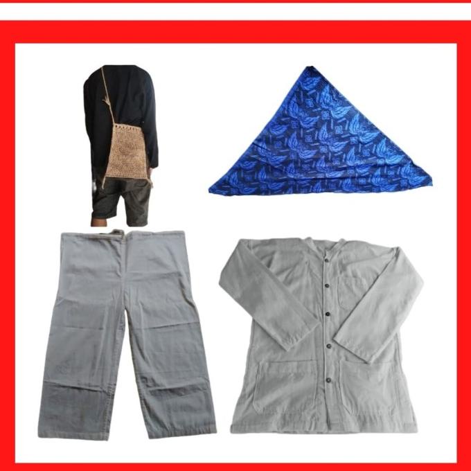 ardiikbal27 PAKET HEMAT PANGSI BADUY + tas koja+iket segitiga baju baduy iketbaduy TERLARIS TERPERCA