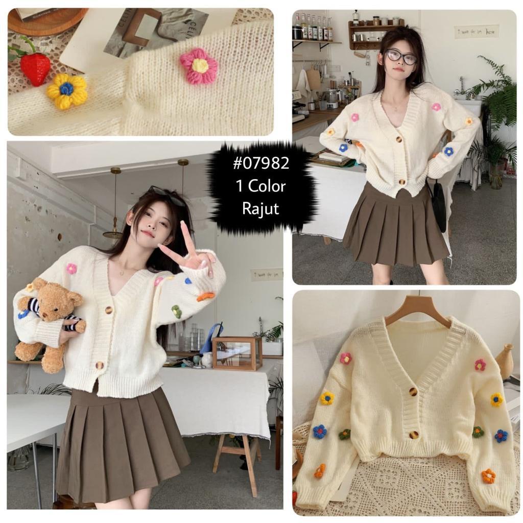 cardigan rajut/cardigan korea/outer rajut/cardigan crop/cardigan perempuan import/korean cardigan