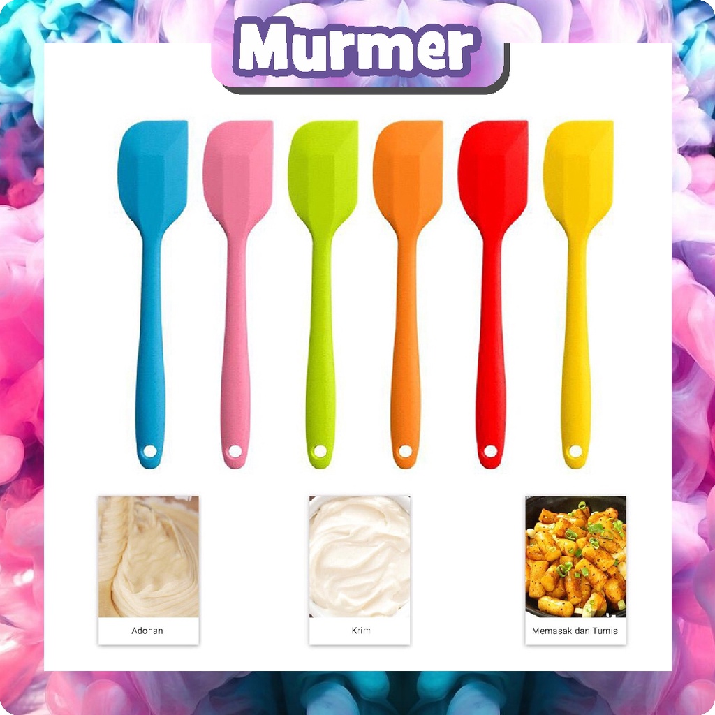 MurmerOfficial Spatula Masak Silikon Tahan Panas Food Grade R702