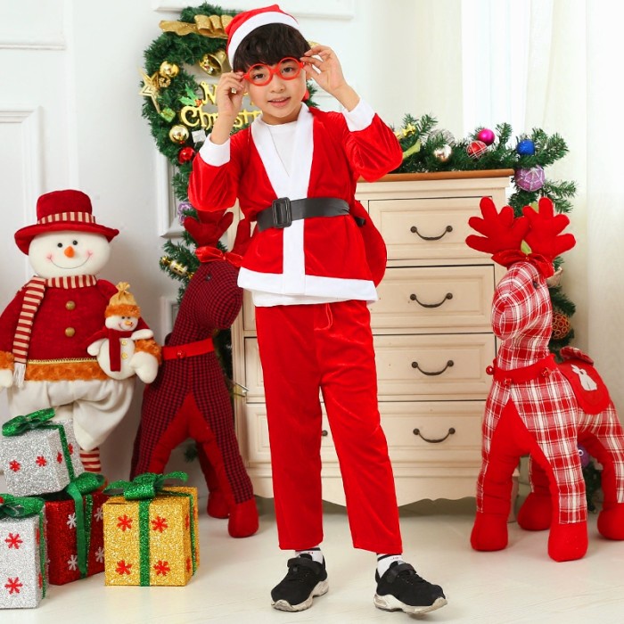 Baju Natal Santa VELVET TEBAL Dewasa Anak Kostum Christmas Santa Dress Dekorasi Natal Harga Termurah Grosir