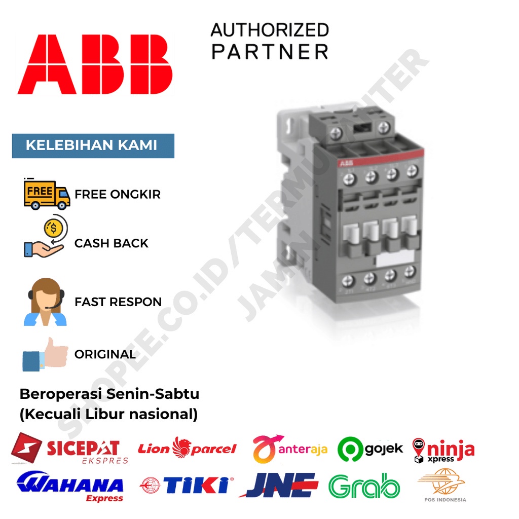 ABB 1SBL177001R1210 KOTAKTOR 3P 16A 1NO AF16-30-10-12 48-130VAC/DC