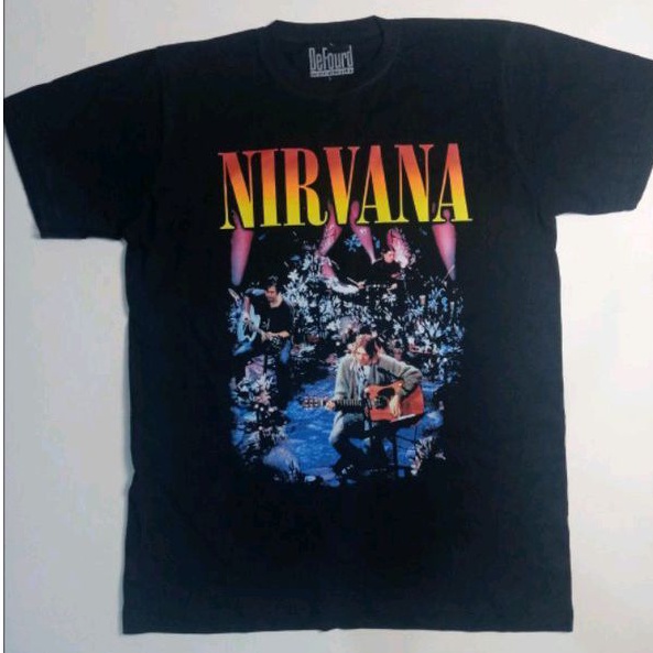 Nirvana Unplugged Album Cover T-shirt/Kaos Band Rock Grunge Nirvana Unplugged Album Cover Unisex