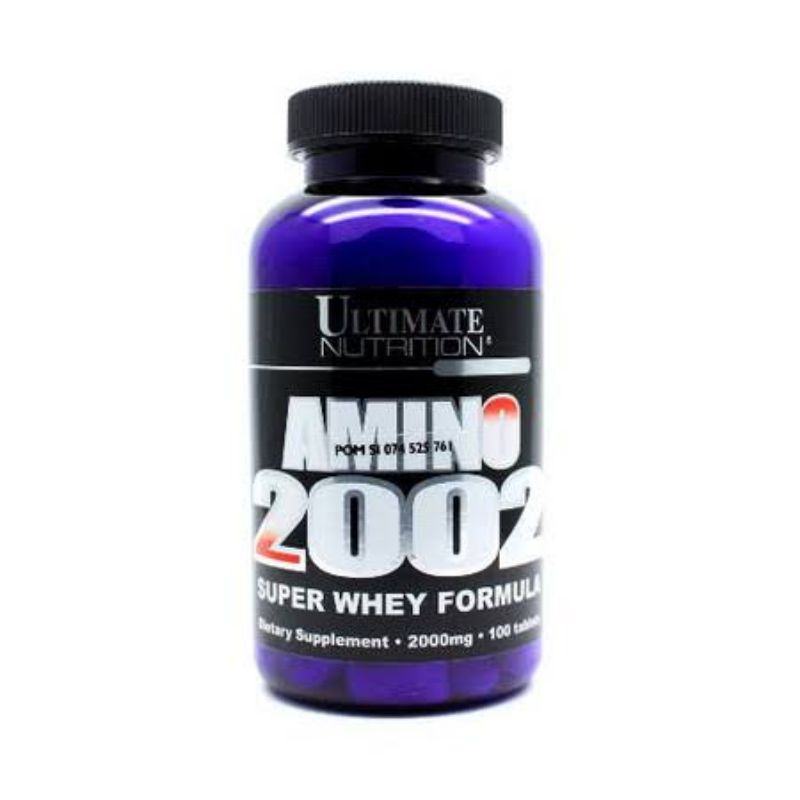 Ultimate Nutrition Amino 2002 Whey Formula 2000mg 100tabs Asli Original
