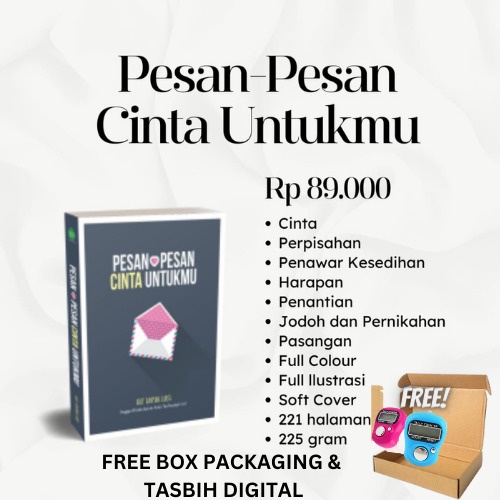 TL - Pesan Pesan Cinta Untukmu - Arif Rahman Lubis(Free Box+Tasbih Digital)