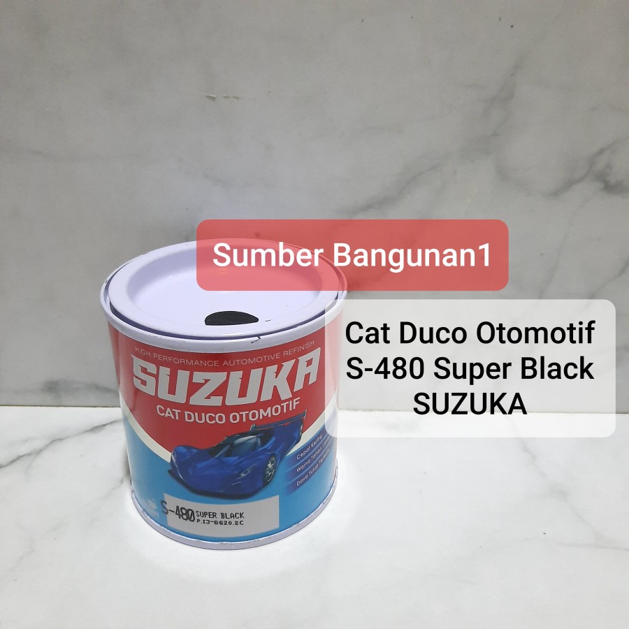 Cat Duco Suzuka super black S 480 cat besi otomotif hitam mengkilap