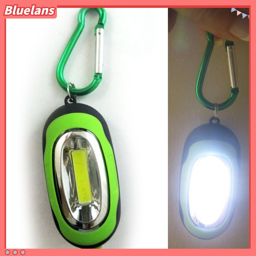 Lampu Senter LED COB Mini Portable Dengan Gantungan Kunci Untuk Camping / Outdoor