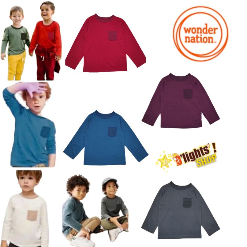 kaos anak cowok wonder nation