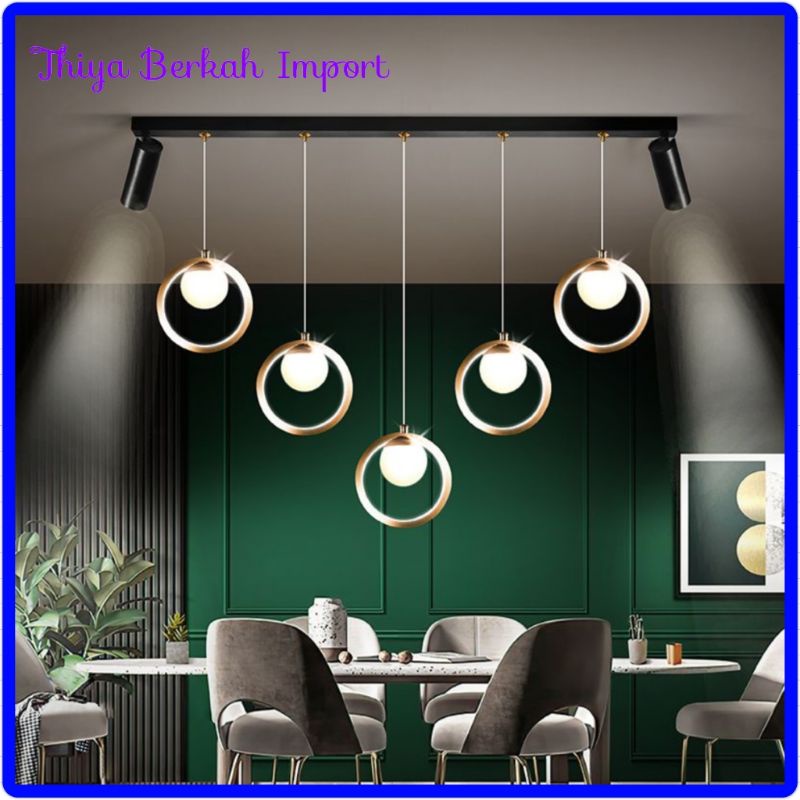 Berkah Import best seller Lampu ruang makan lampu gantung dengan  sorot tiga sederhana modern led