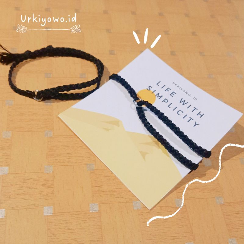 Gelang tali kepang/gelang couple/gelang handmade/gelang V BTS