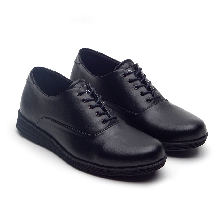 RAGAZZO BLACK |ManNeedMe x RAN| Sepatu Pantofel Pria Formal Oxford Shoes ORIGINAL SOL DIJAHIT