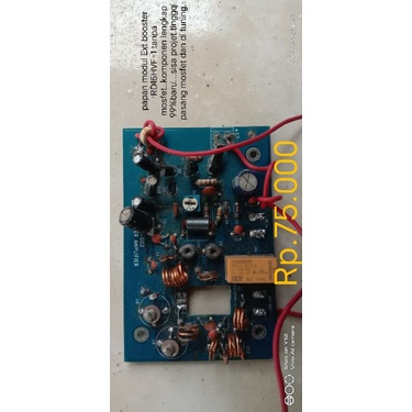 papan PCB booster FM 144 Mhz tanpa mosfet beserta componen