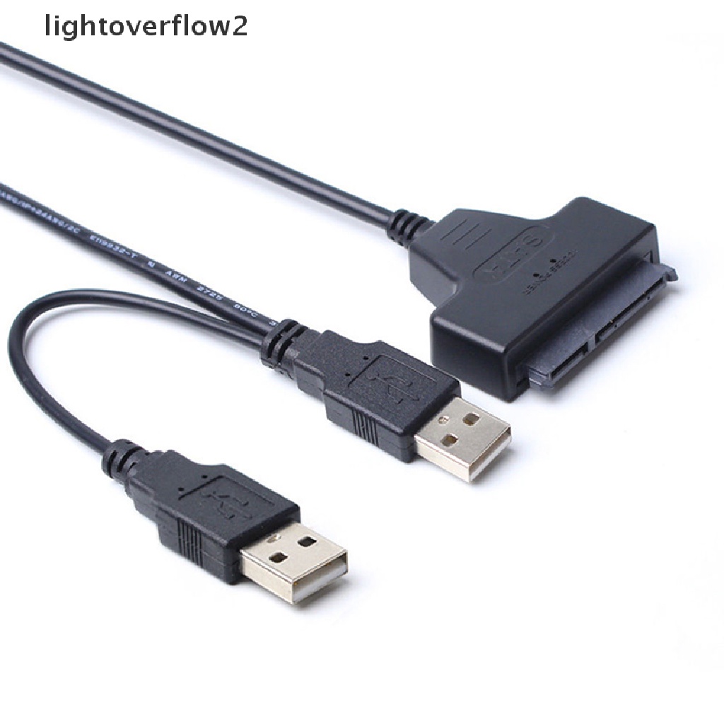 (lightoverflow2) Kabel Adapter USB 2.0 Ke SATA Serial ATA Untuk HDD SSD 2.5 &quot;  (ID) Buku Novel Dewasa Dalam Bahasa Mandarin
