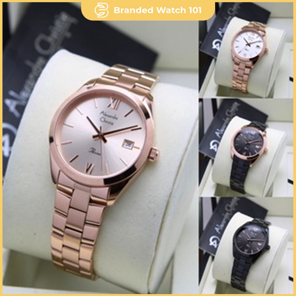 ORIGINAL Jam Tangan Wanita Alexandre Christie AC 2840 / AC2840 / 2840 Garansi Resmi 1 Tahun, Stainless