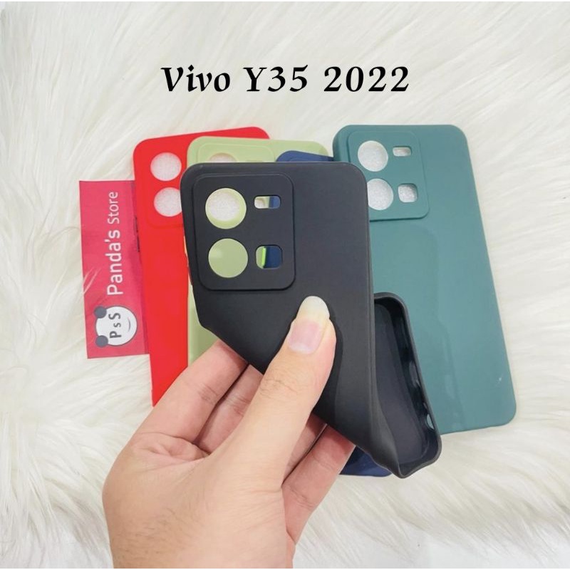 Case Vivo Y35 2022 Babycase Makaron Full Color Softcase Vivo Y35 -PsS