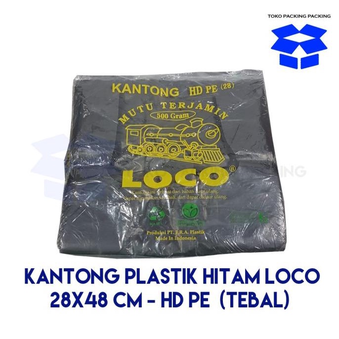 

Kantong Plastik LOCO uk. 28x48 HD PE (500 Gram) - Tebal