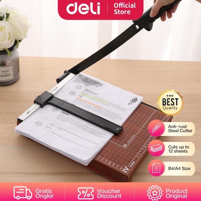

Deli Pemotong kertas A4 Paper Trimmer anti slip E8004