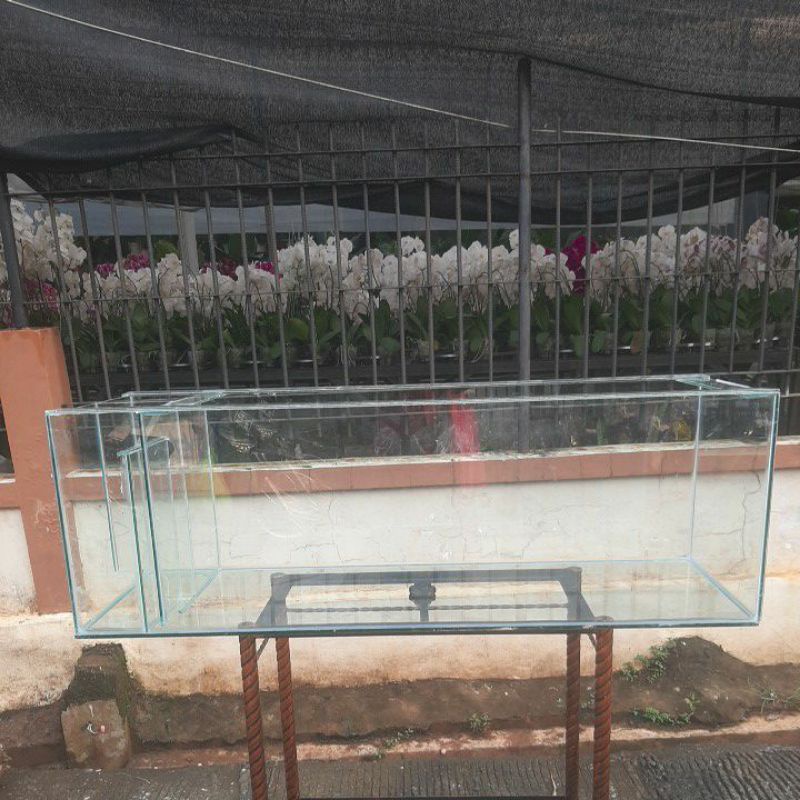 Aquarium kaca 120x40x40 Filter Samping