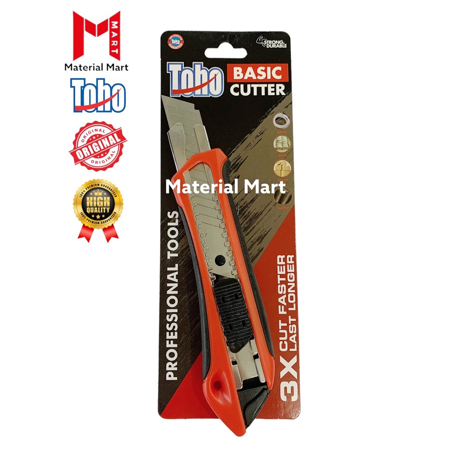 Cutter Toho Basic ORIGINAL | Pisau Potong | Piso Cuter Pemotong | Material Mart