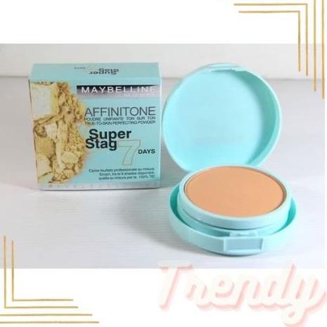 Maxi Promo--[Per Piece] Bedak Maybelline Affinitone 2in1 Super Stag 7 Days Kemasan Hijau