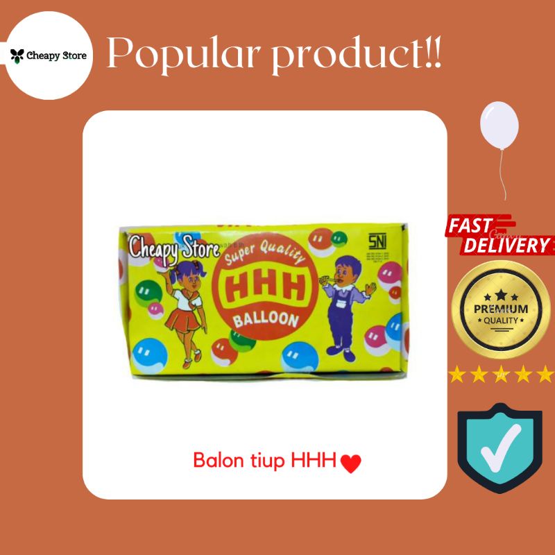 Balon Tiup sedotan AAA/ HHH jadul