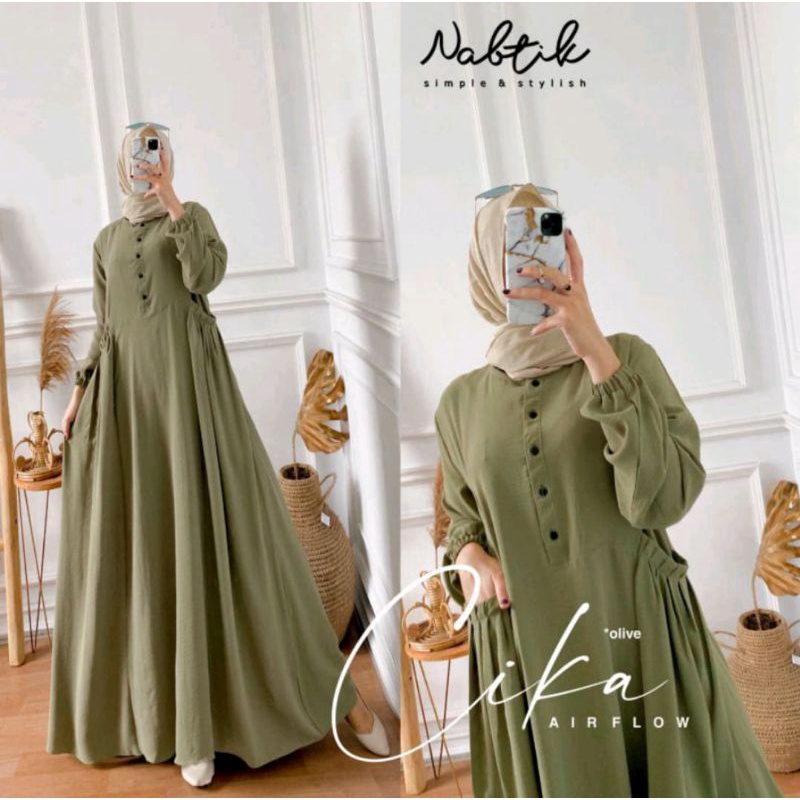 Gamis Terbaru 2023 Lebaran Wanita Jumbo / Gamis Chika Cringklr Airflow Jumbo Terbaru 2023 Motif Polo