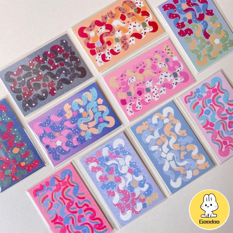 [Ready Stock❤️COD]Stiker Korea Laser Pita Mengkilap Stiker Pita /Stiker Dekorasi Buku Harian DIY/Stiker Kartu Mengejar Bintang Baru  -Doo