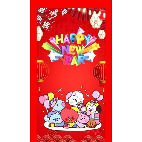 

BT21 2023 Amplop Angpao Envelope IMLEK (panjang) BTS Lucu Cute 01