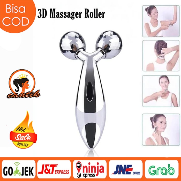 3D Facial Massager Alat Relaksasi Pijat Terapi Wajah Roller Wajah Pengencang Wajah Manual