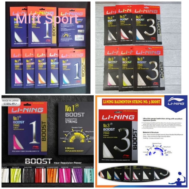 Senar Badminton Lining Boost NO 1 Dan Boost NO 3..100% Oryginal