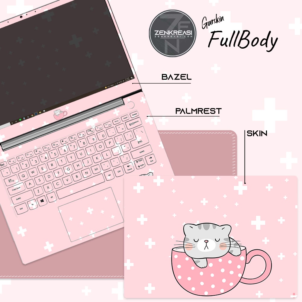 Garskin Laptop Sesuai Merek dan Model Laptop Tema Cat Lover