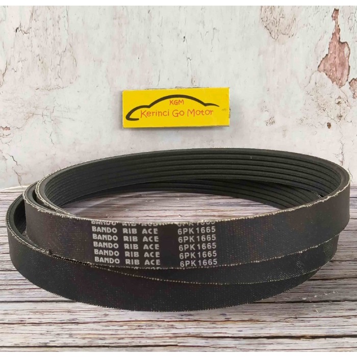 BANDO VAN BELT 6PK 1665 RIB BELT TALI KIPAS DINAMO PEUGEOT 306 405 STI