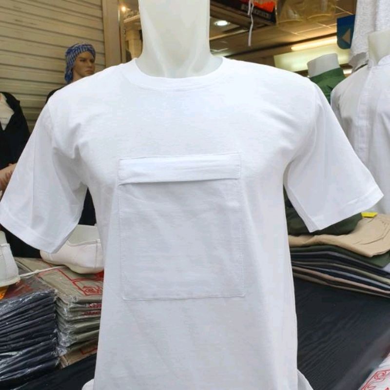 kaos oblong pria kaos umroh kaos haji kaos oblong umroh kaos pake kantong di dada