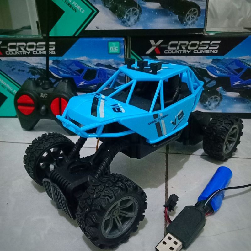 Mobil Remote RC Mini Offroad Baterai Cas