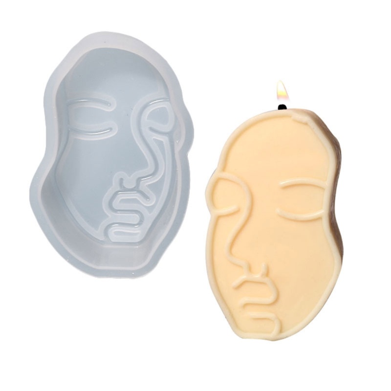 Cetakan Sabun Wajah Manusia 3D Bahan Silikon Untuk Membuat Seni