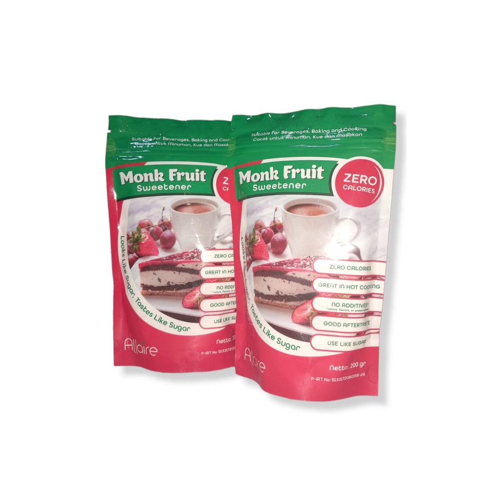 

Monk Fruit Sweetener Luo Han Guo / Pengganti Gula - 200Gr