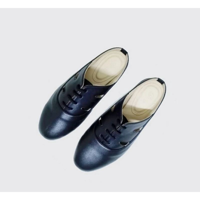 Sandal Slop Wanita OVERSIZE 41.42.43.44.45 Bustong size IMPORT JUMBO Black-110 Sandal Oversize gemuk Cantik