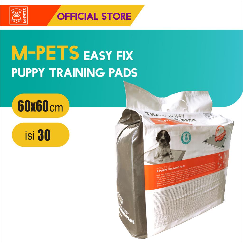 M-Pets 5 Layer Easy Fix Dog Training Pad 30 Pcs 60x60 cm / Latih Pee