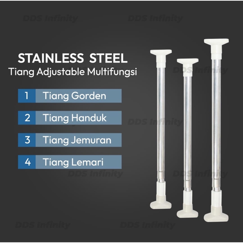 tiang pipa flexibel/tiang BESI STAINLESS/TIANG JEMURAN/TIANG GORDEN