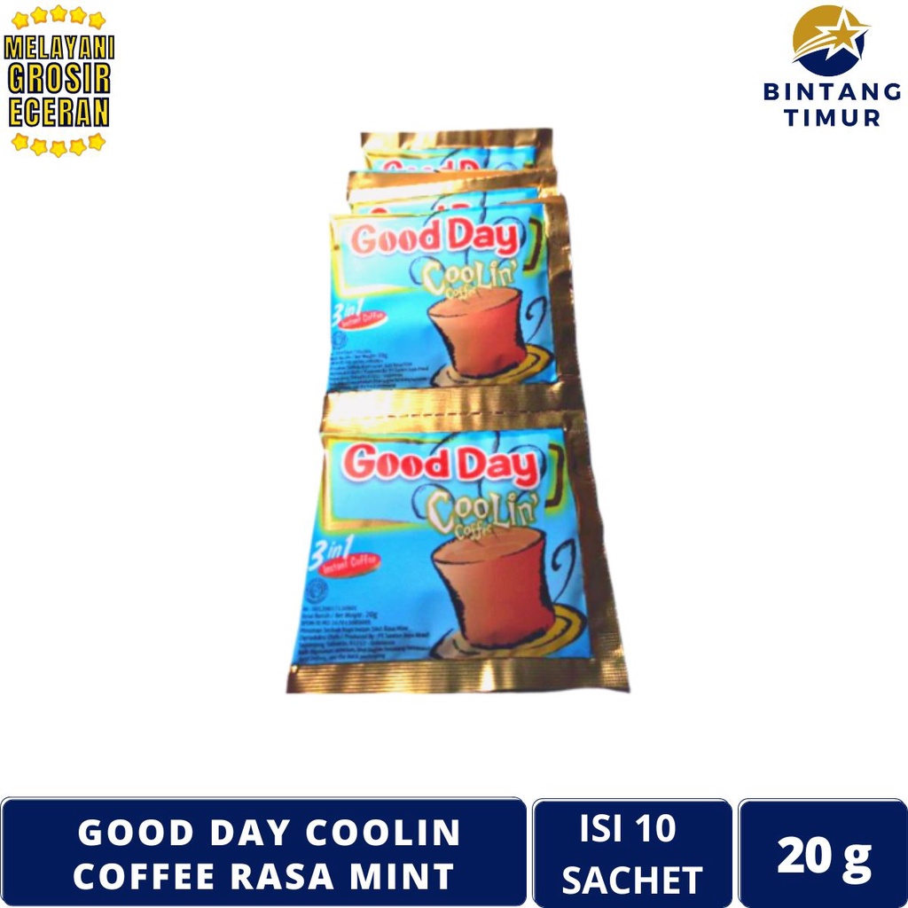 

GOOD DAY Kopi Coolin Rasa Mint Isi 10 Sachet/20g Coffee Saset