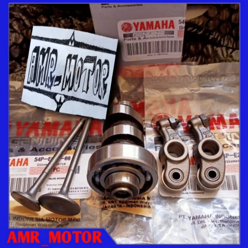 Paket komplit Noken as+Klep set+Platuk klep 54P Mio j/Mio GT/Soul GT