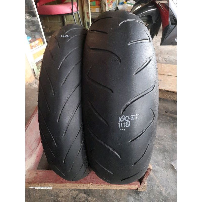 ban limbah moge import dunlop d222 120/70 -17 & 180/55 -17