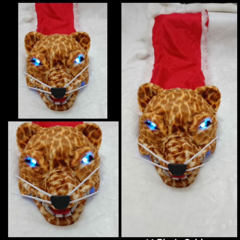 topeng barongan macan mata nyala terbaru