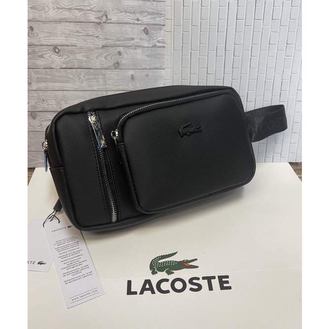 Handbag Pouch Lacost Pria/Wanita Tas Tangan Santai Lacost import
