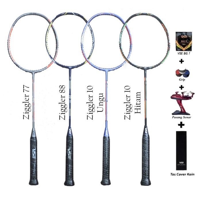 Raket Raket Badminton Vse 35 Lbs Original