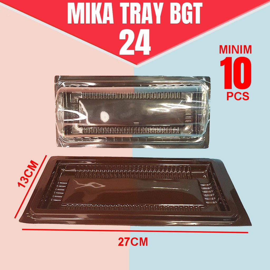 SATUAN Mika Plastik Roti Gulung/Mika Bolu Gulung/Mika Tray/ Mika Kue BGT24