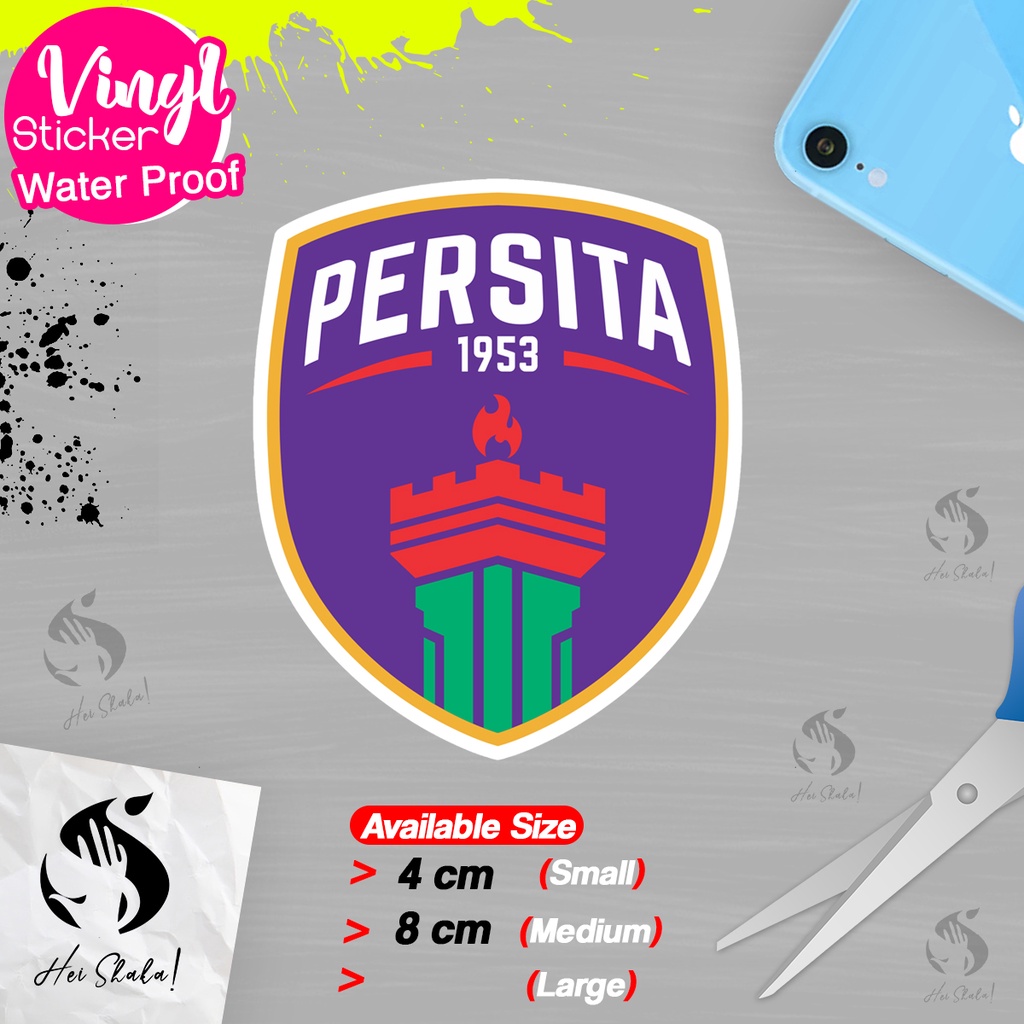 

Stiker Persita Tangerang Liga Indonesia Sticker Sepak Bola Emblem Logo Anti Air Bahan Vinyl