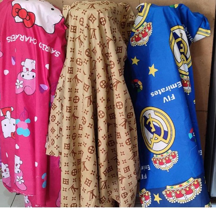 Beli Dong--kain sprei dan gorden kotak emily aesthetic meteran murah lebar 240 cm bahan katun mikrot