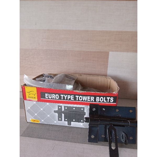 Grendel Gembok Euro Hitam Rush / Grendel Pintu