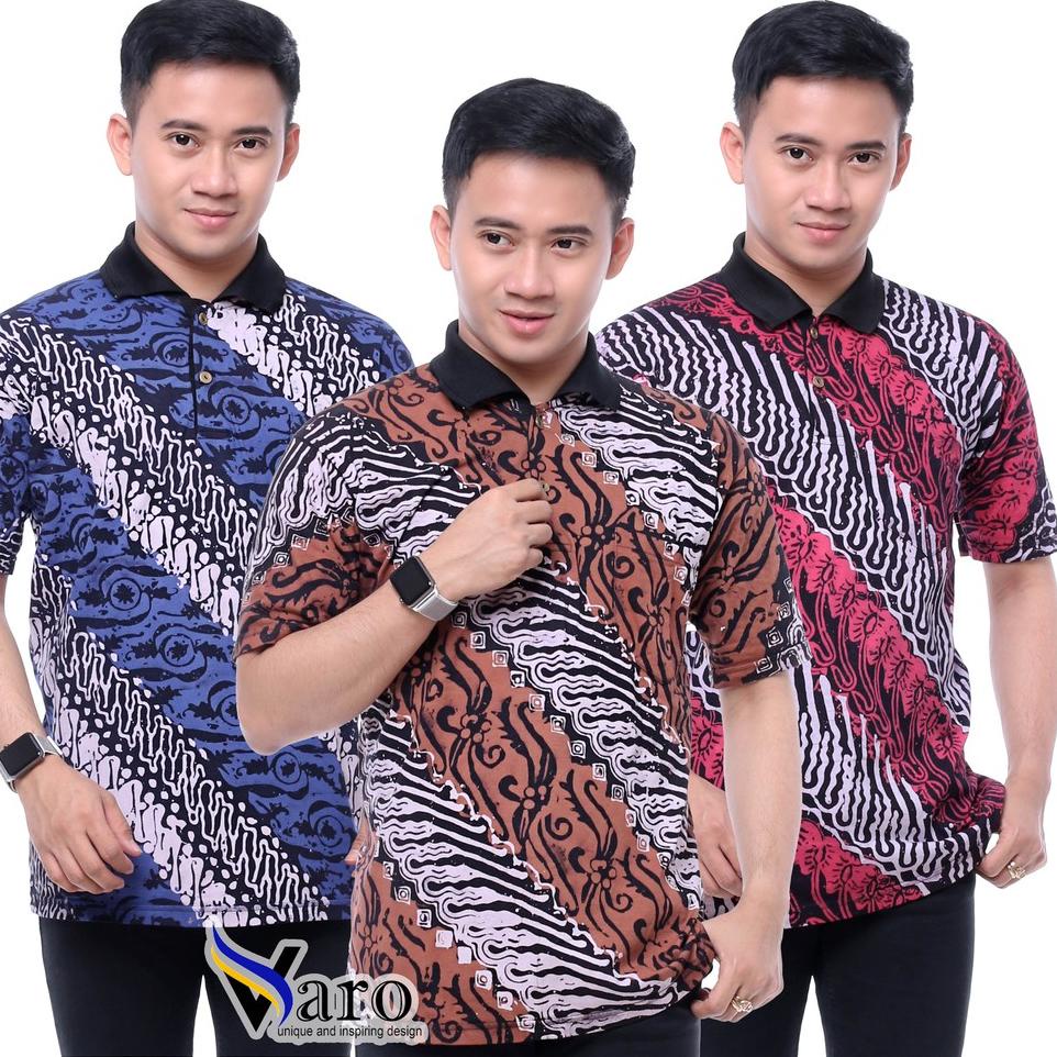 KAOS POLO BATIK CAP ASLI / KAOS KERAH BATIK / KAOS WANGKY BATIK CAP ▫ KDL.18Oc22ᵞ